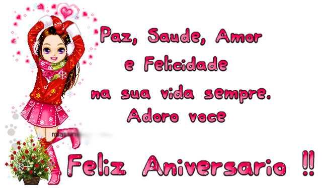 Adoro você, feliz aniversário amiga
