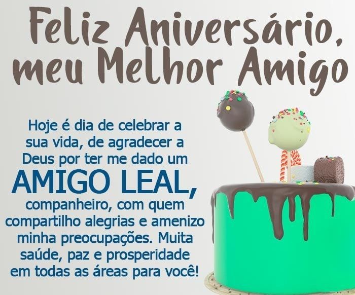 Amigo leal, feliz aniversário