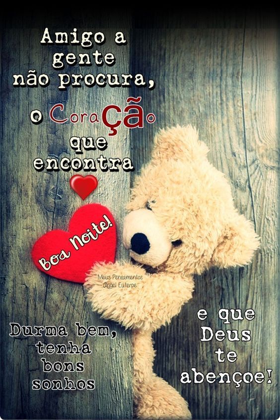 Com muito carinho, boa noite