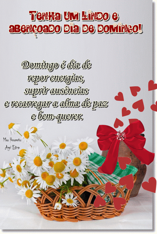 Domingo com corações