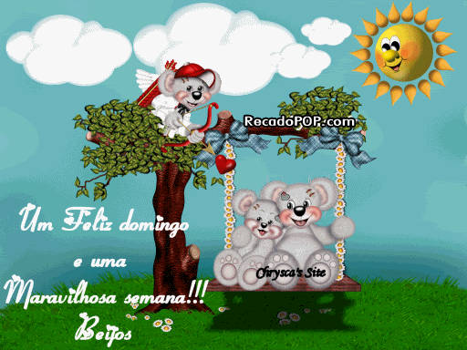 Feliz domingo e uma maravilhosa semana