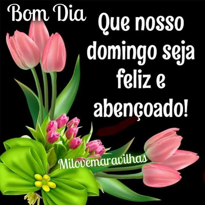 Feliz e abençoado domingo