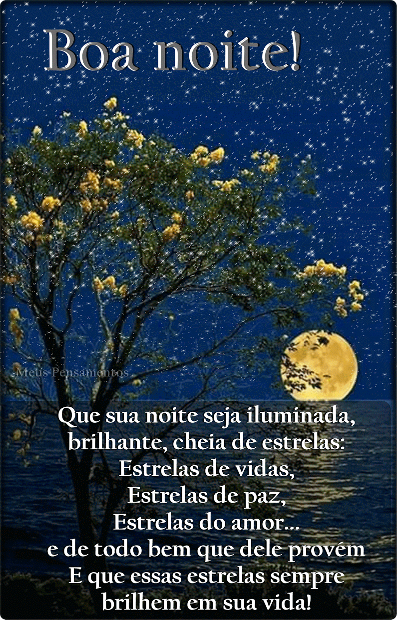 Linda noite estrelada