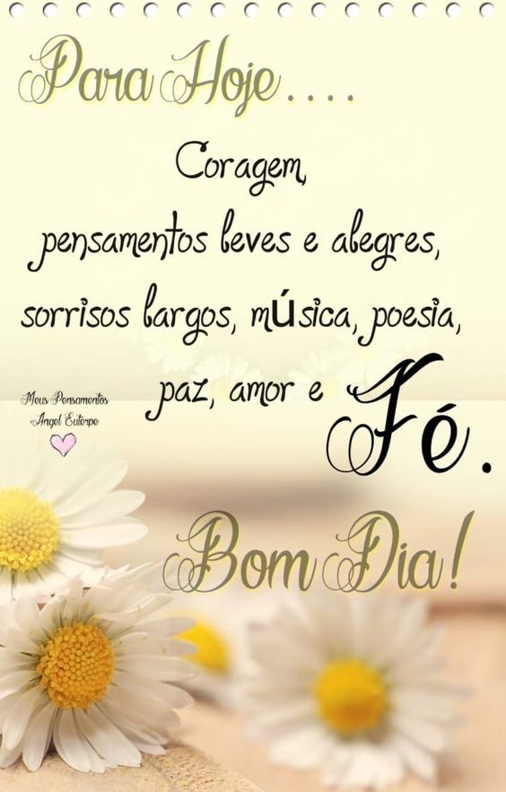 Mensagens de bom dia com fé