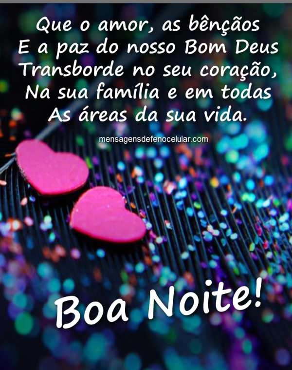 Noite carinhosa e feliz