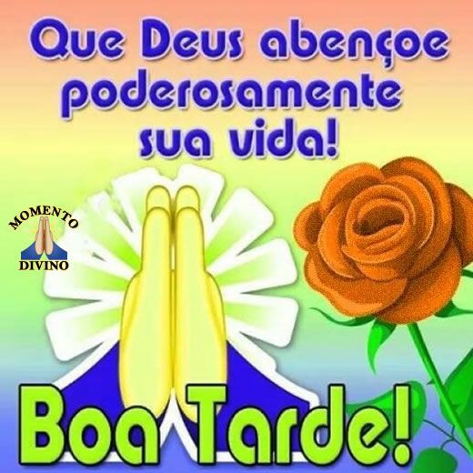 Seja abençoado nesta tarde linda