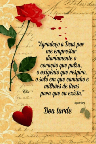 Seja grato a DEUS! boa tarde!!