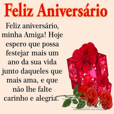 Feliz aniversário, minha amiga