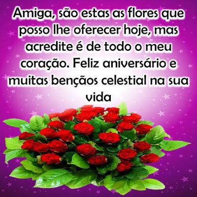 Feliz aniversário com flores