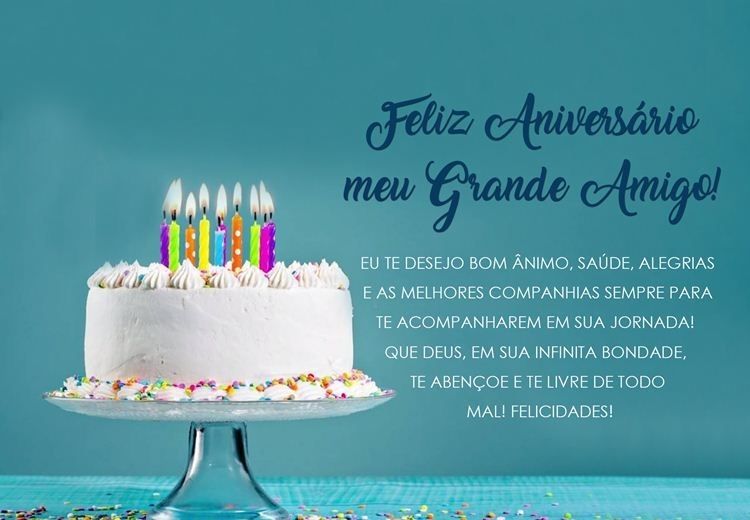 Feliz aniversário meu grande amigo