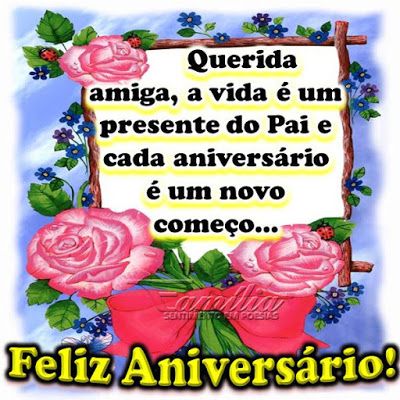 Cada aniversário é um novo começo... Parabéns pelo seu dia