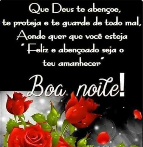 Boa noite feliz final de semana para você meu amor!