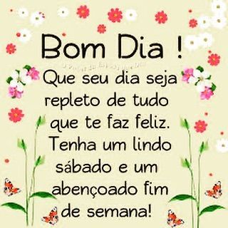 Feliz final de sema feliz e abençoado!