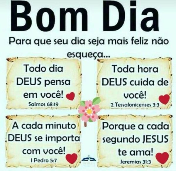 Bom dia, Jesus te ama
