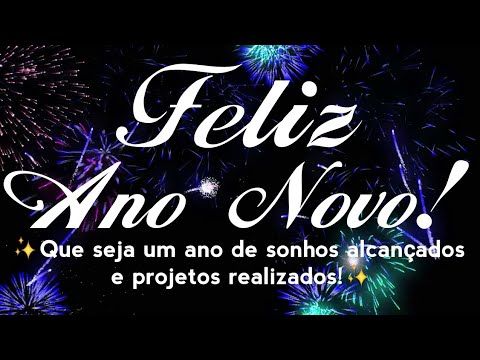 Feliz ano novo de sonhos alcançados e projetos realizados