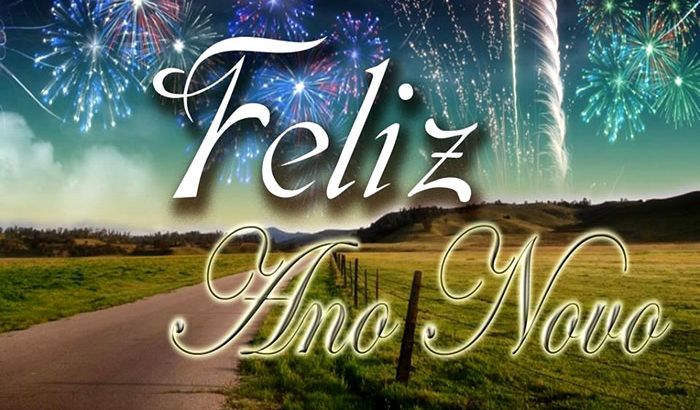 Feliz ano novo pela estrada