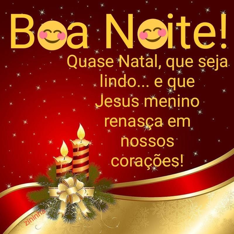 Boa noite de natal, feliz seja com saúde feliz natal