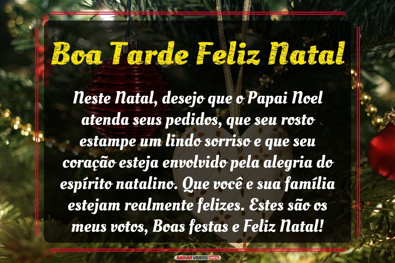 Boa tarde feliz natal a todos que haja muita paz e felicidade 