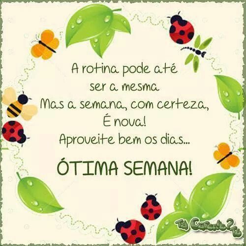 Bom dia e uma ótima semana a todos