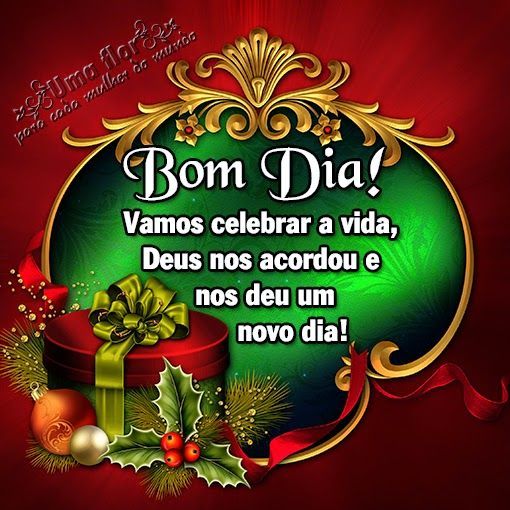 Bom dia feliz natal a todos!