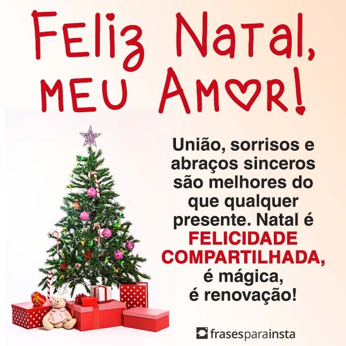 Feliz natal meu a amor, que sua vida seja feliz e que todos os seus sonhos seja realizados
