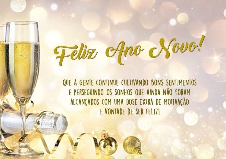 Feliz ano novo com motivação