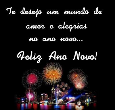 Feliz ano novo com fogos