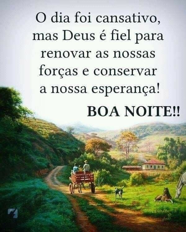 Boa noite! Se o dia foi cansativo, descanse...