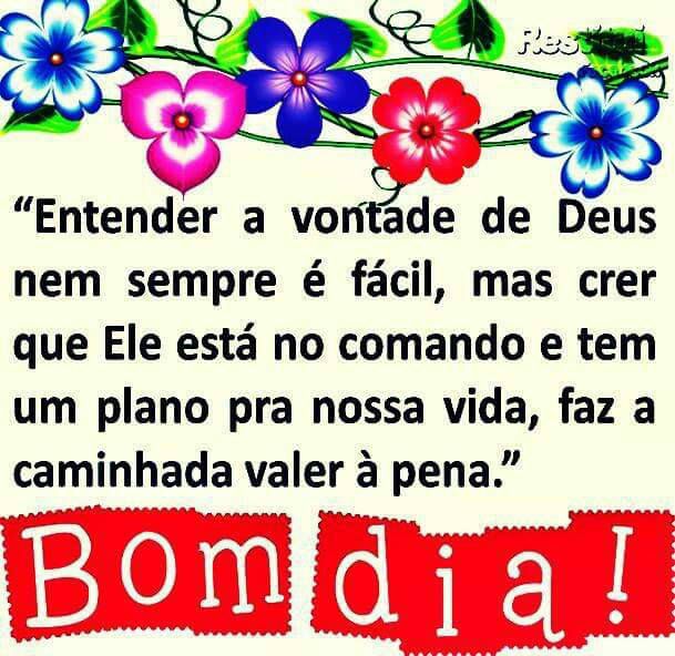 Bom dia com Deus no comando