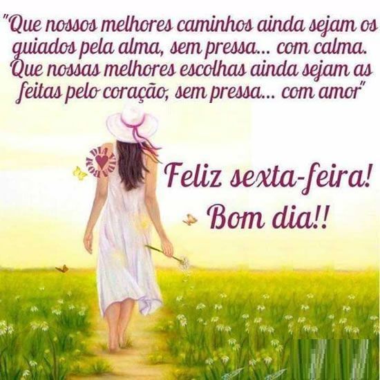 Sexta feira feliz e abençoada