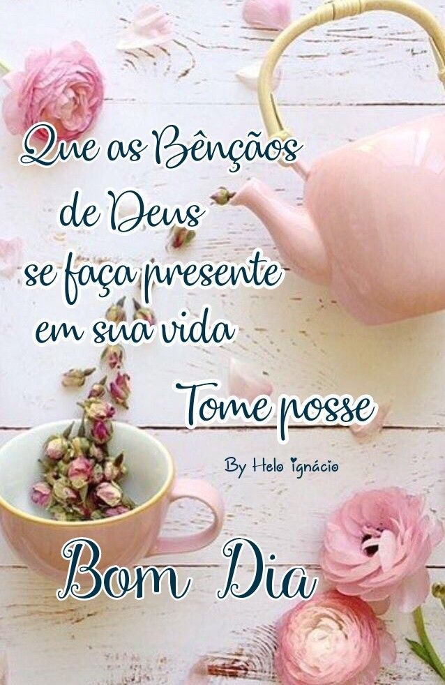 Bom dia com flores e bênçãos