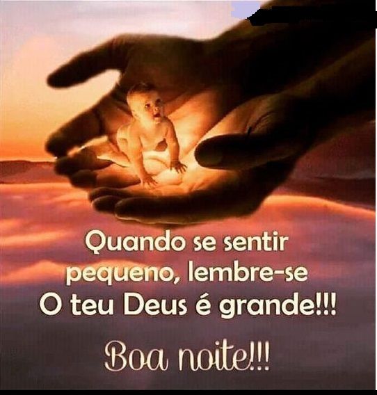 Boa noite! A Mão de Deus é com as crianças.