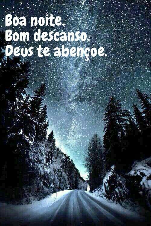 Boa noite! Tenha um bom descanso!
