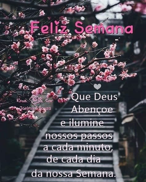 Que Deus abençoe e ilumine nossos passos, feliz semana