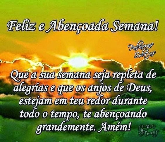 Semana repleta de alegria