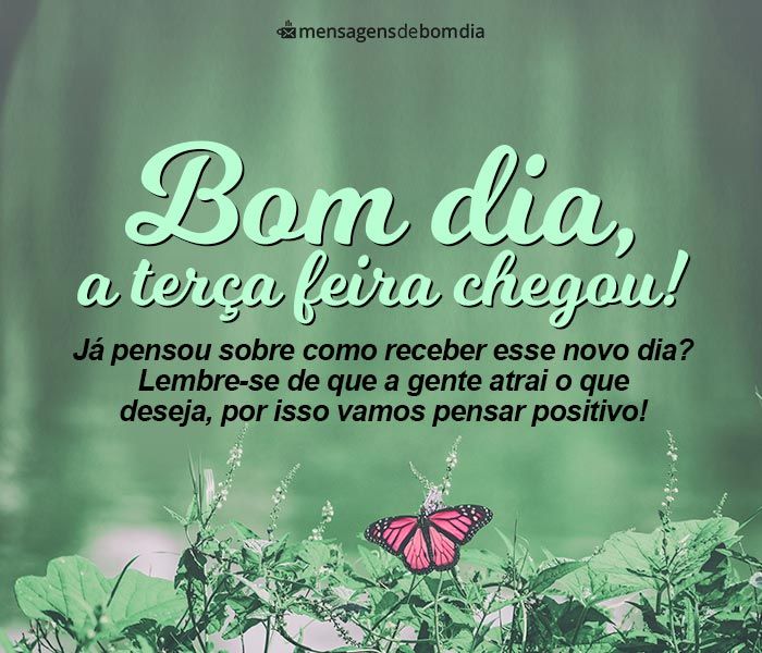 Novo dia e boa terça
