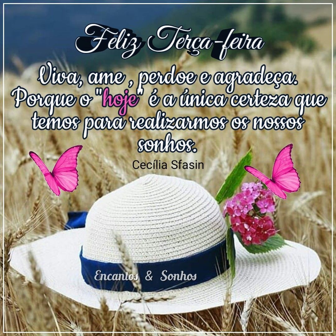 Viva, ame, perdoe, agradeça e tenha uma feliz terça