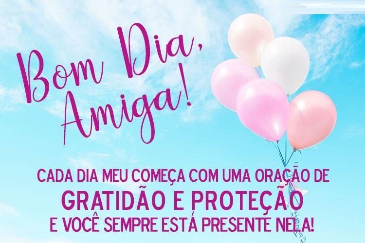Gratidão e proteção, bom dia amiga!
