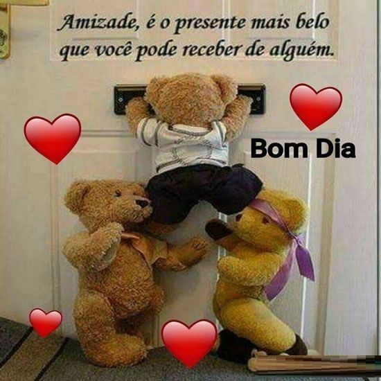 Bom dia, amizade é o presente mais belo