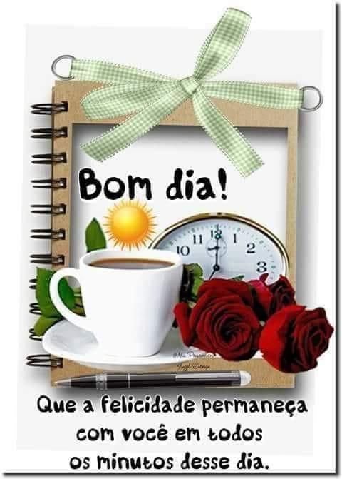 Bom dia amigos, que a felicidade permaneça com você todos os dias