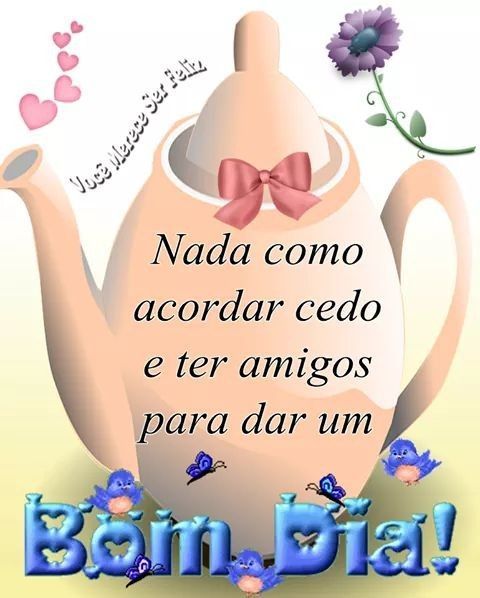 Bom dia amigos florido de alegria
