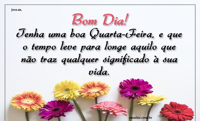 Boa quarta-feira