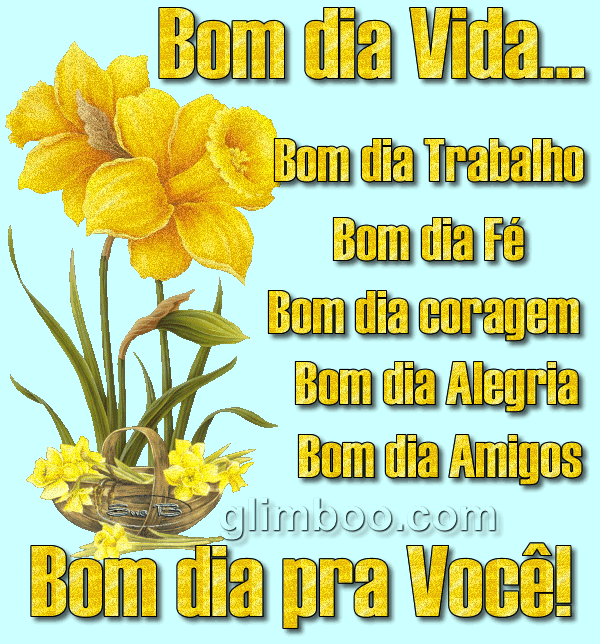 Bom dia dia! Tenha um bom trabalho e fé que vai realizar seus sonhos