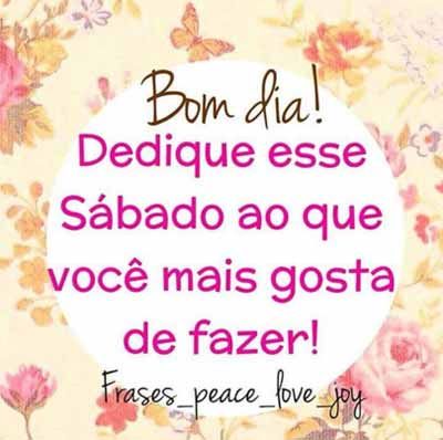 Bom dia sábado com carinho especial