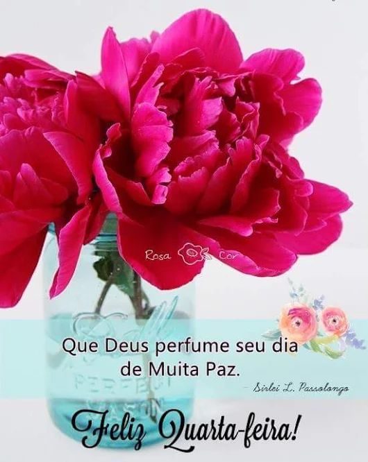Que Deus perfume seu dia, feliz quarta-feira