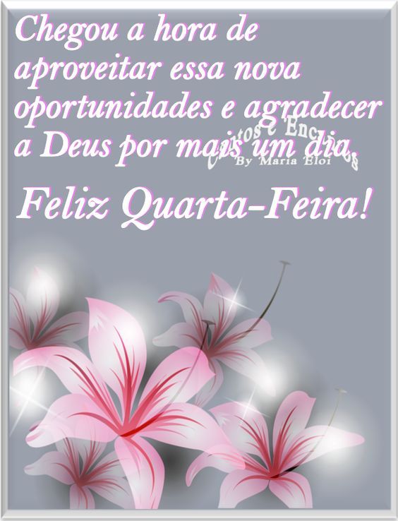 Feliz quarta-feira, chegou a hora de aproveitar essa nova oportunidade