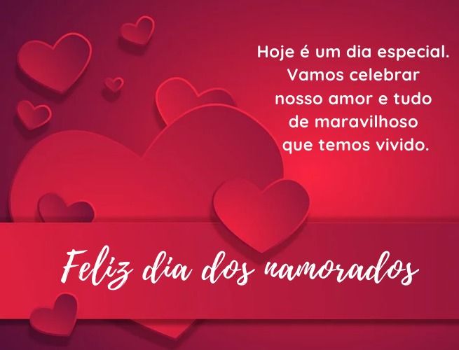 feliz dia dos namorados hoje é especial