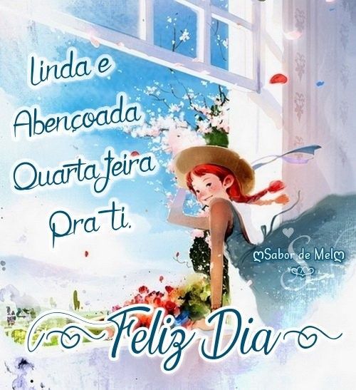 Feliz quarta-feira com uma janela de sonhos