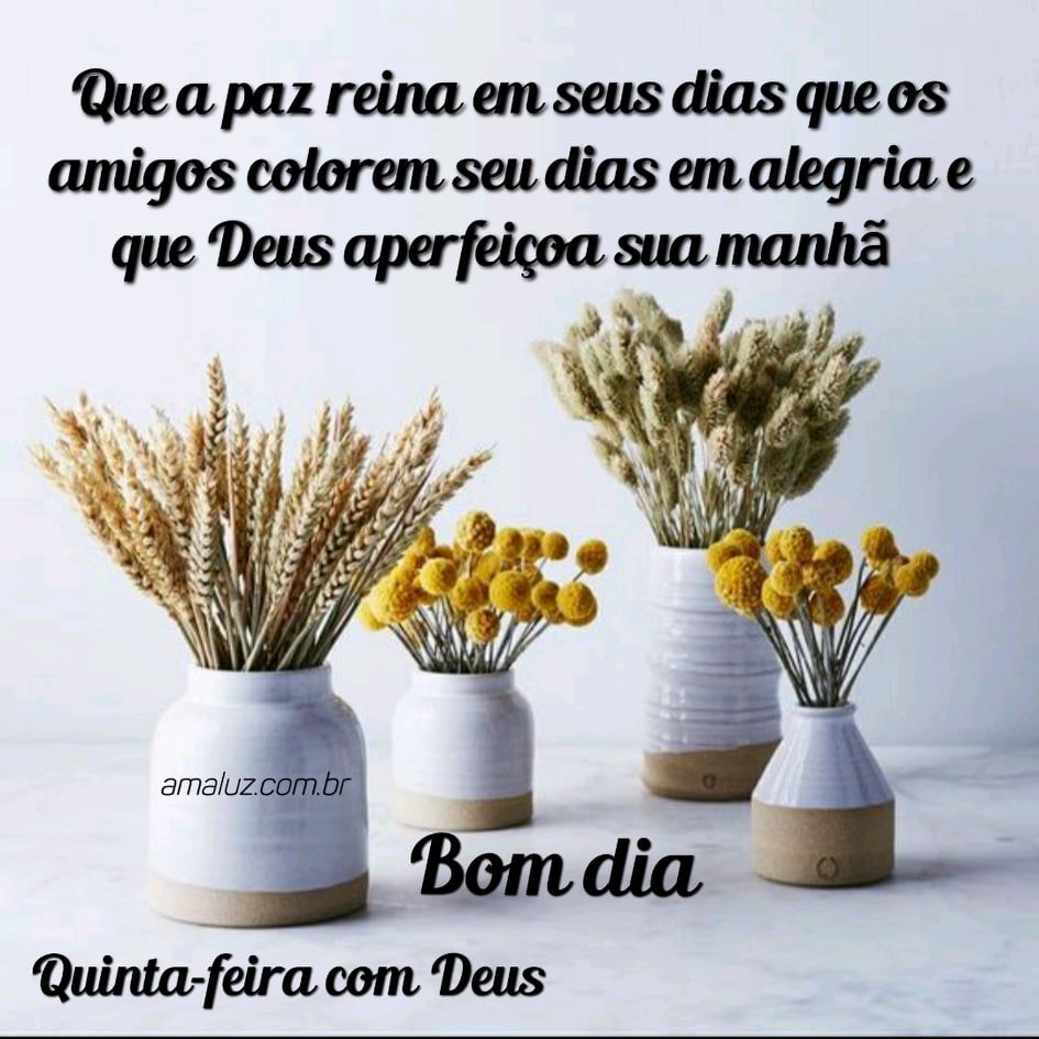 bom dia quinta feira com Deus