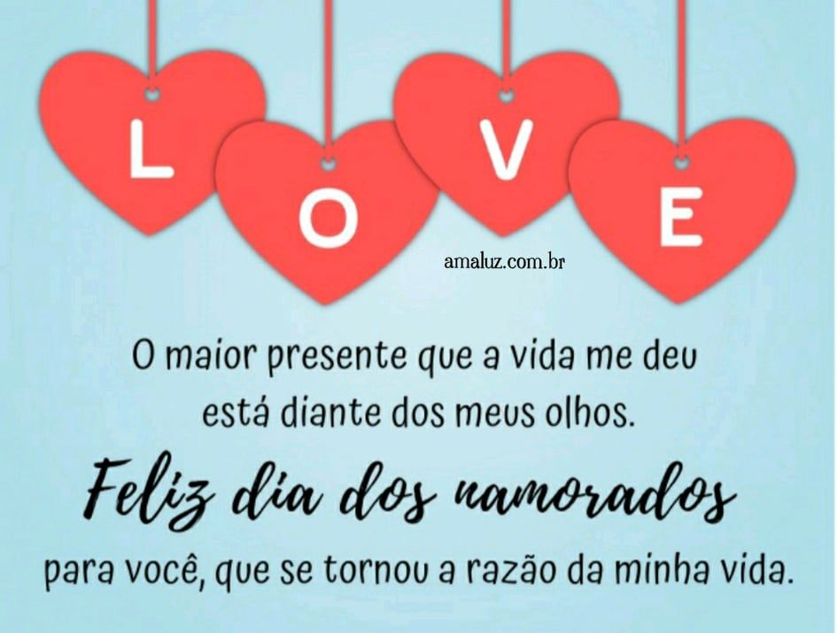 você e um presente de Deus feliz dia dos namorados